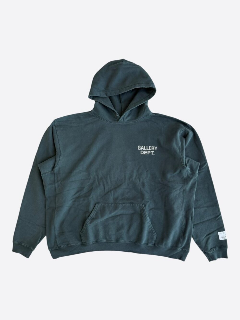 Gallery Dept Black & White Dept Logo Hoodie
